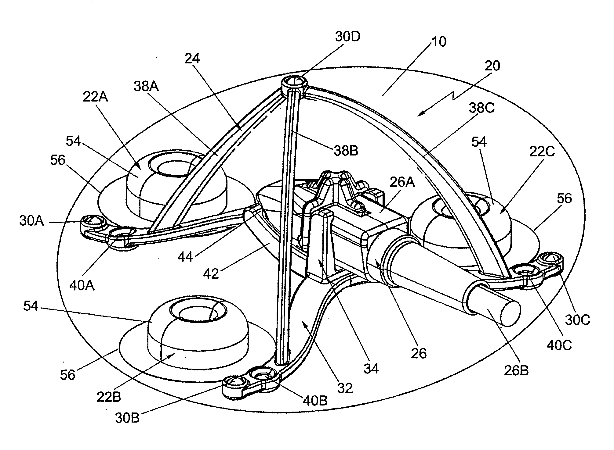 Active marker device for use in electromagnetic tracking system