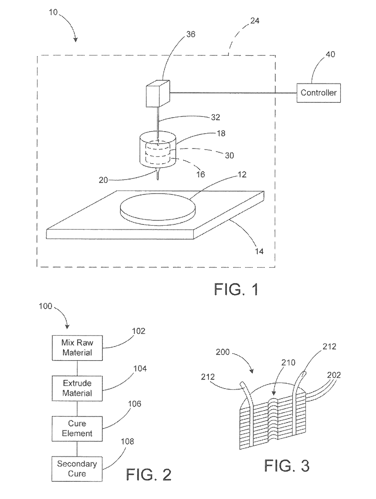 Method of producing solid propellant element