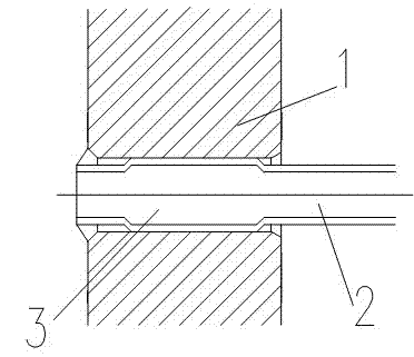 Connection structure and connection method of heat exchange tube and tube plate