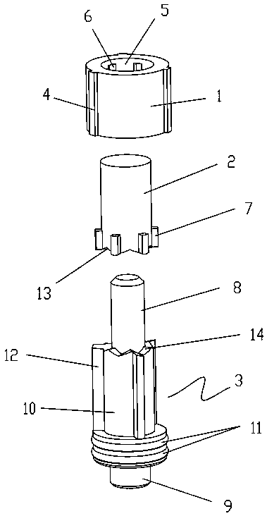 Rotary valve core structure