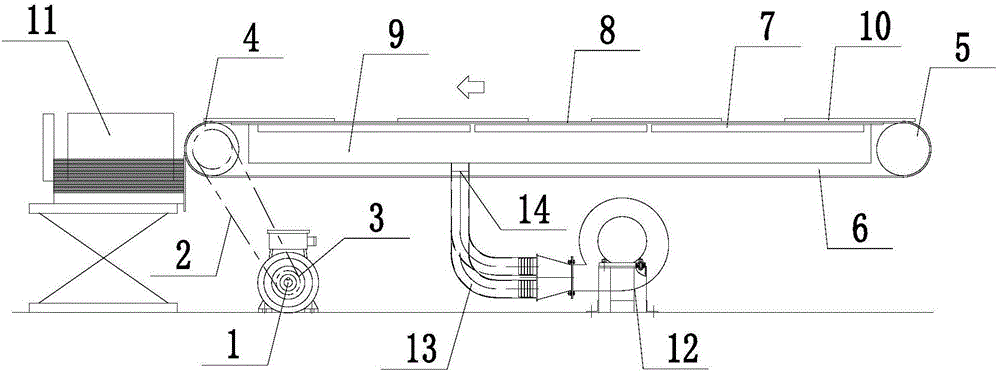 Metal sheet conveying device