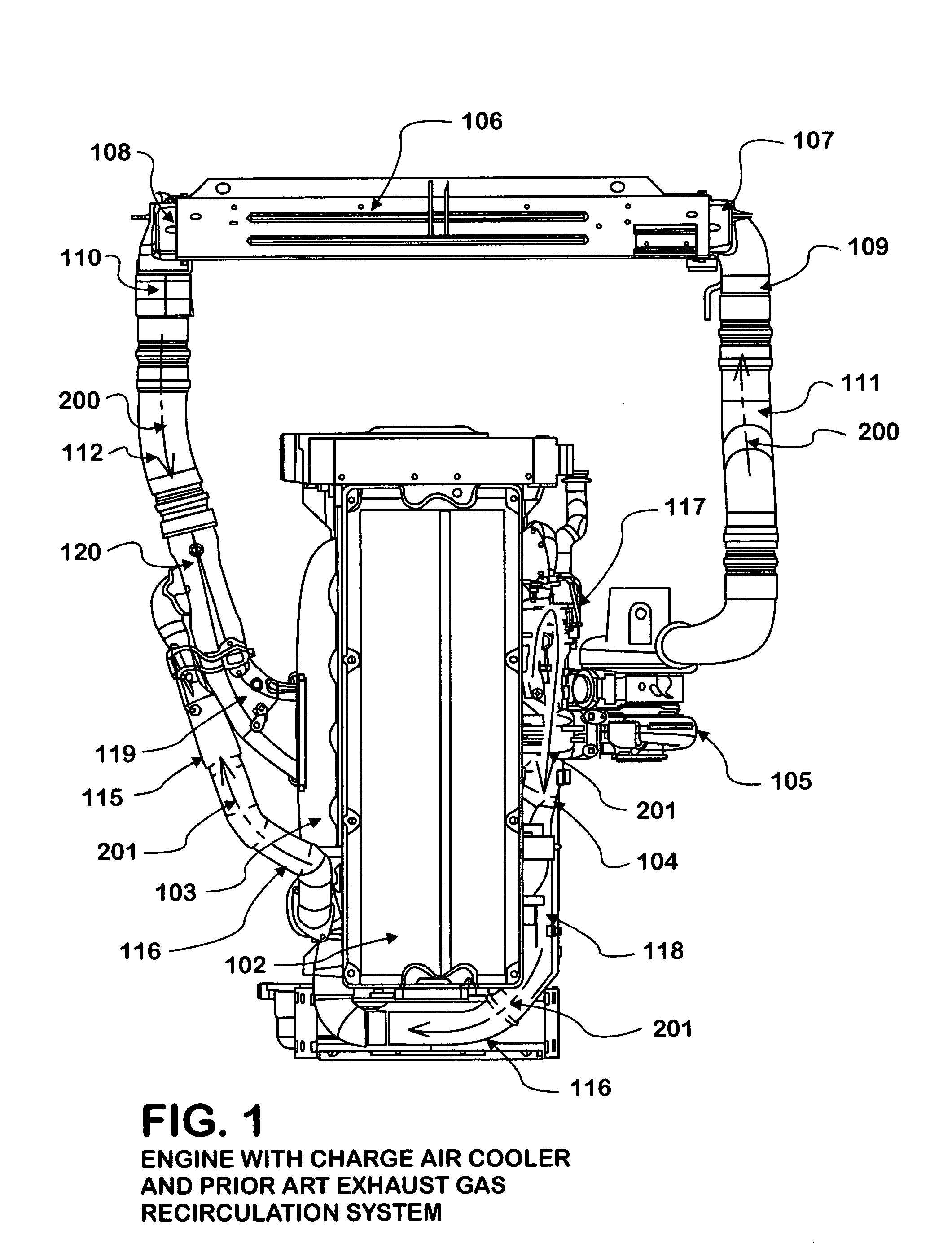 Integrated charge air cooler and exhaust gas recirculation mixer