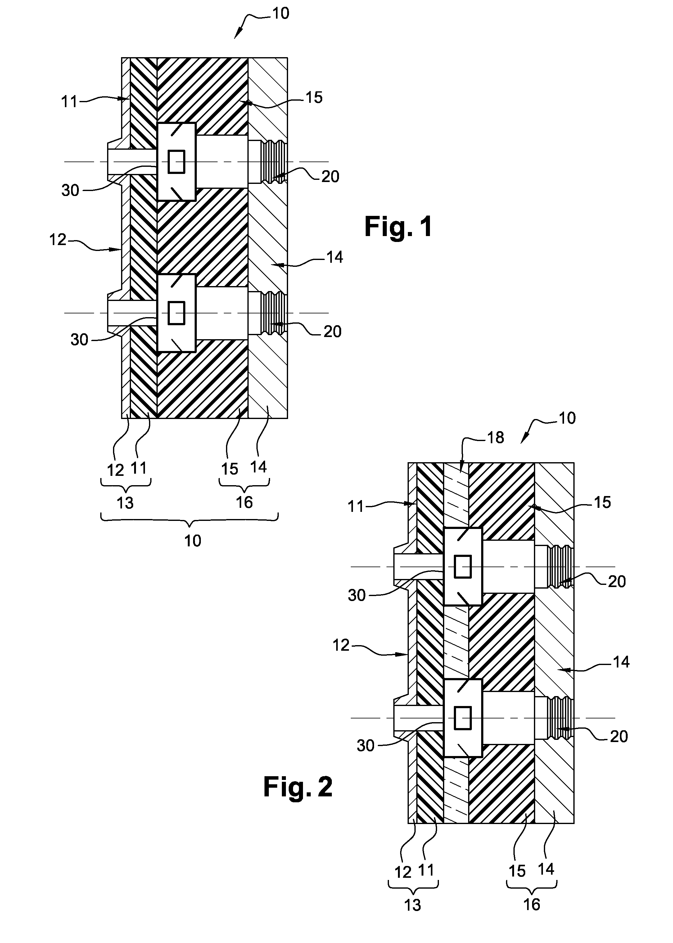 Electrical connector with flame-resistant inserts