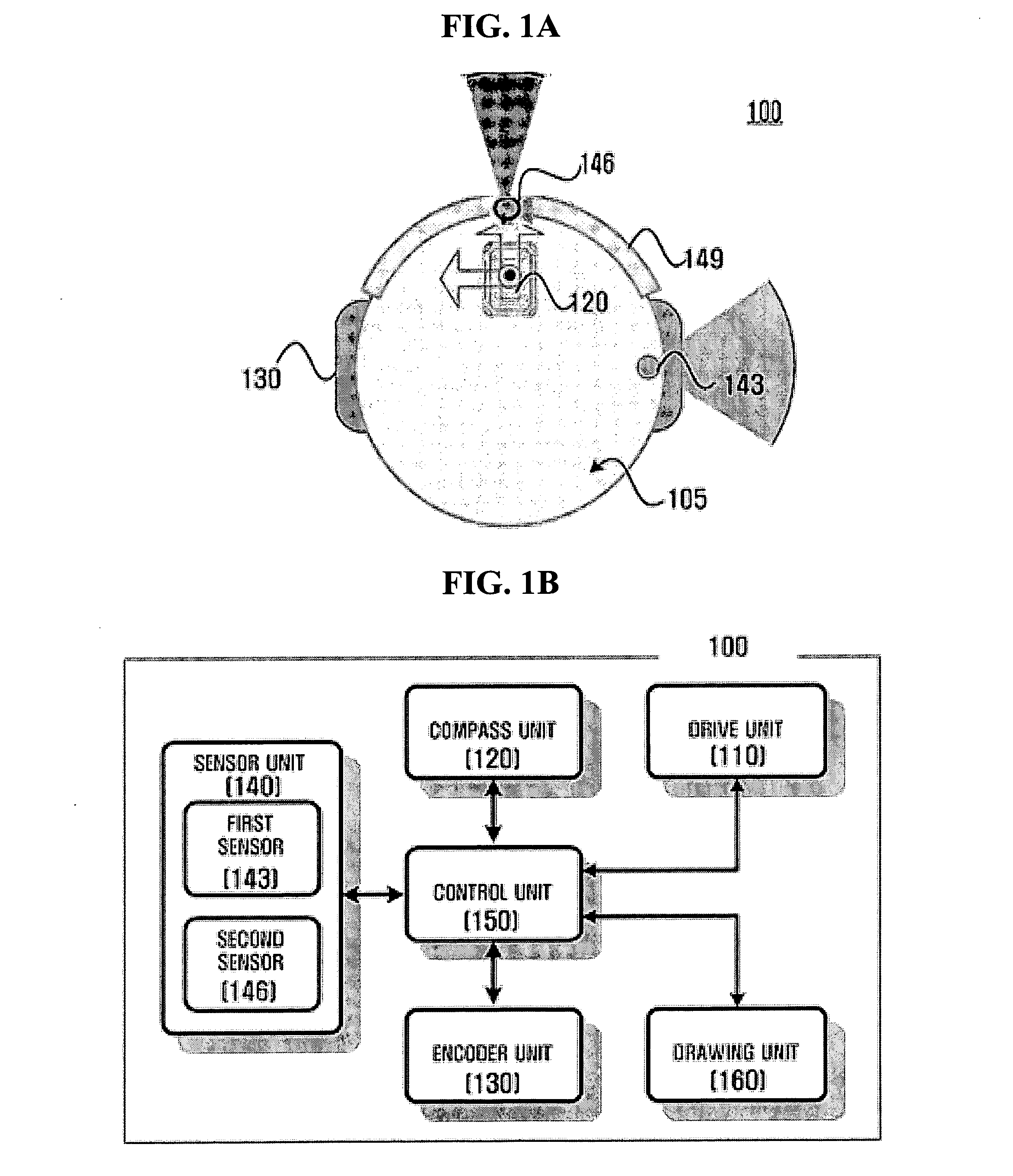 Robot using absolute azimuth and mapping method thereof