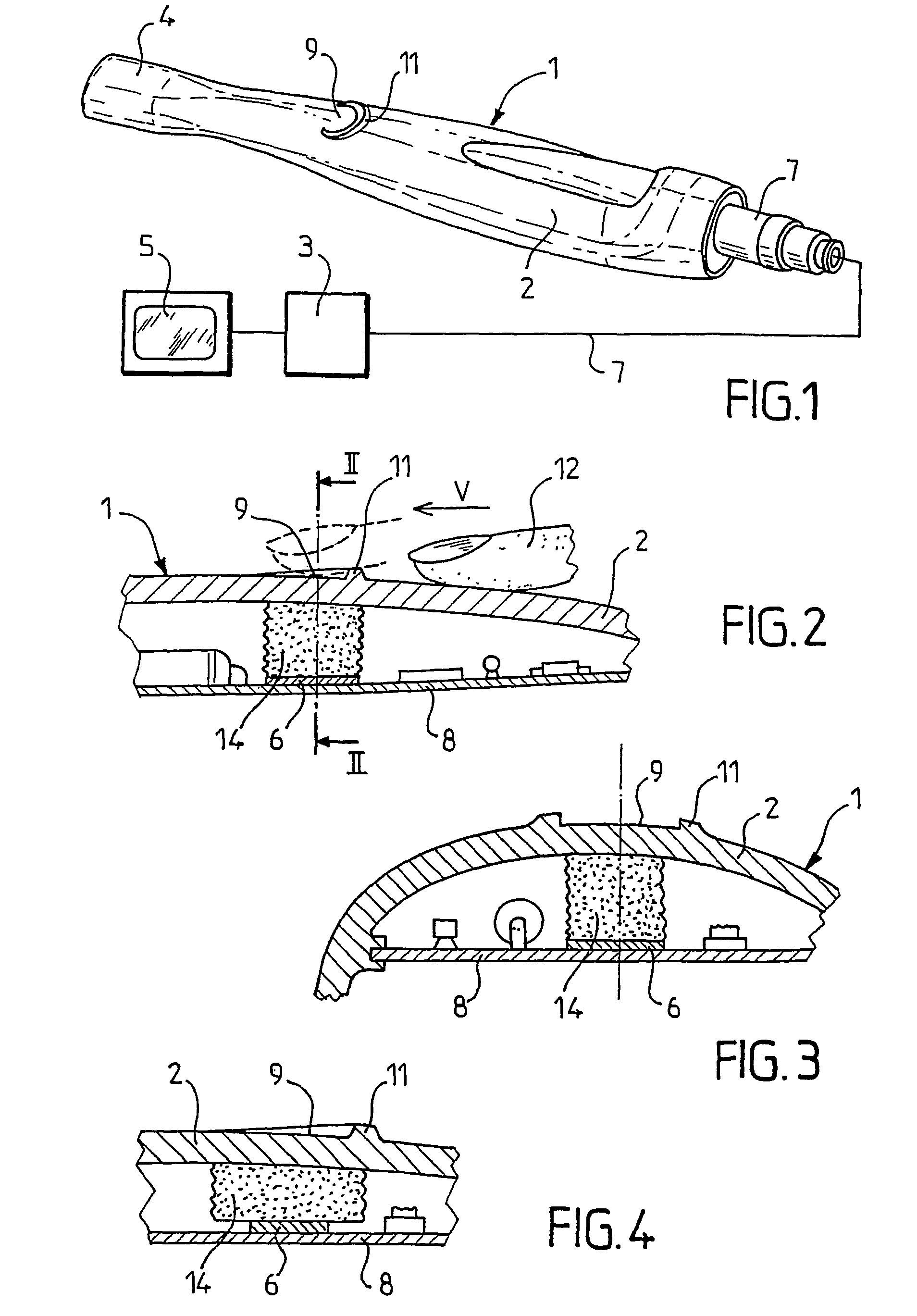 Camera for medical, particularly dental use