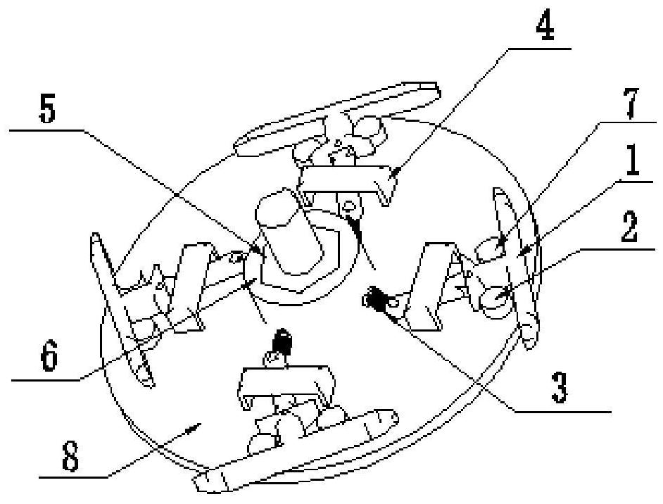 Mechanism and method for mobile robot to go upstairs and downstairs based on Mecanum wheel omni-directional steering function