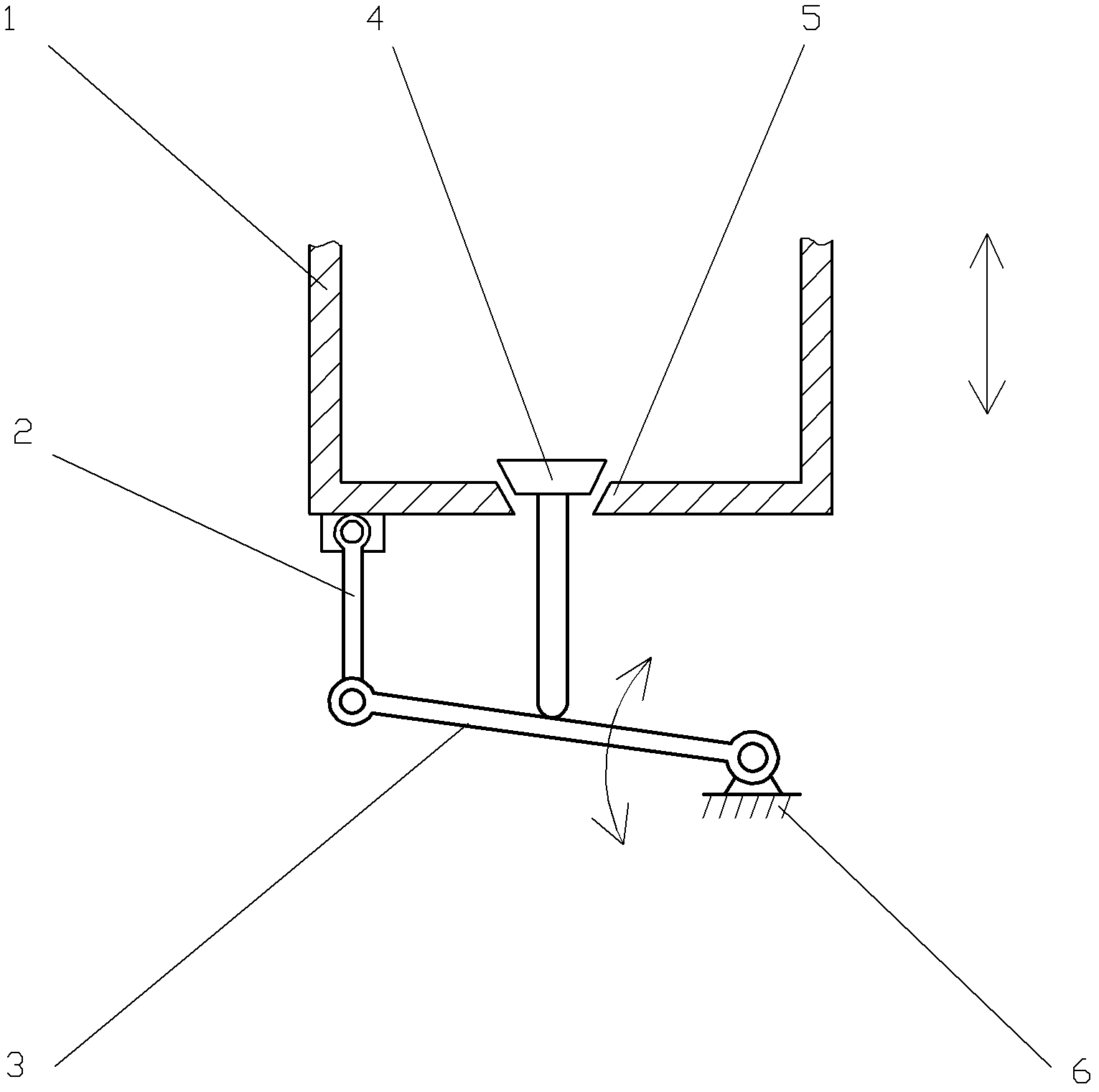 Valve actuating mechanism for reciprocating motion body