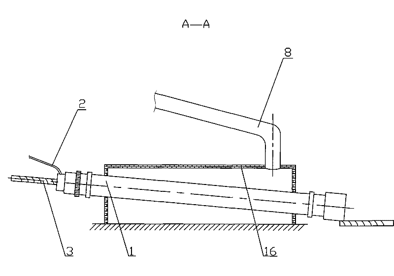 Energy-saving environment protection apparatus for producing chemical gypsum powder by using tail gas