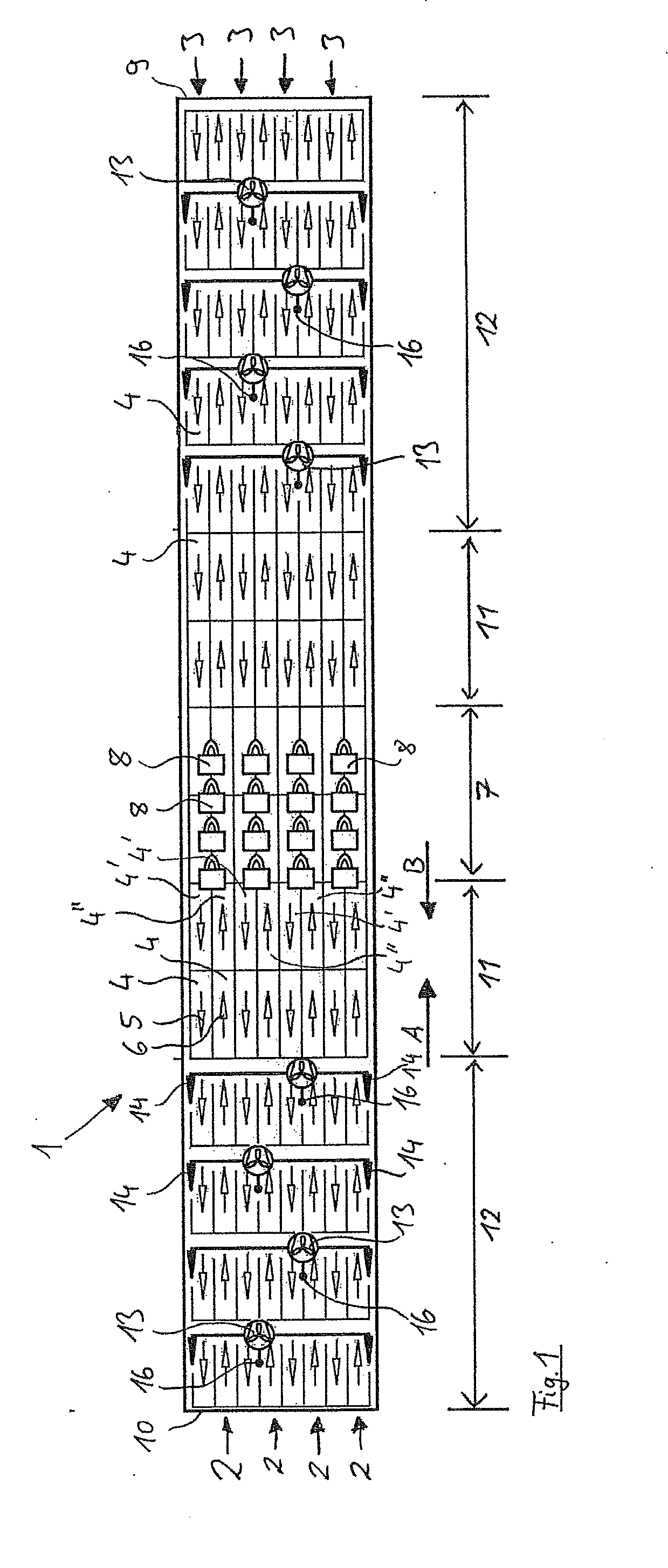 Method for firing raw ceramic blanks and furnace