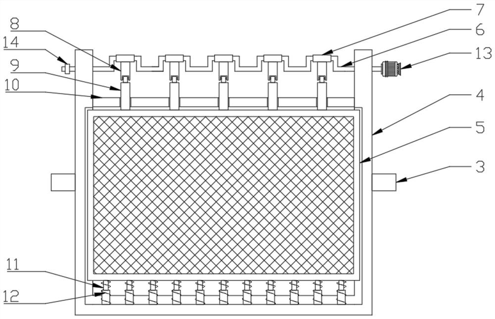 White tea processing airing device with screening function