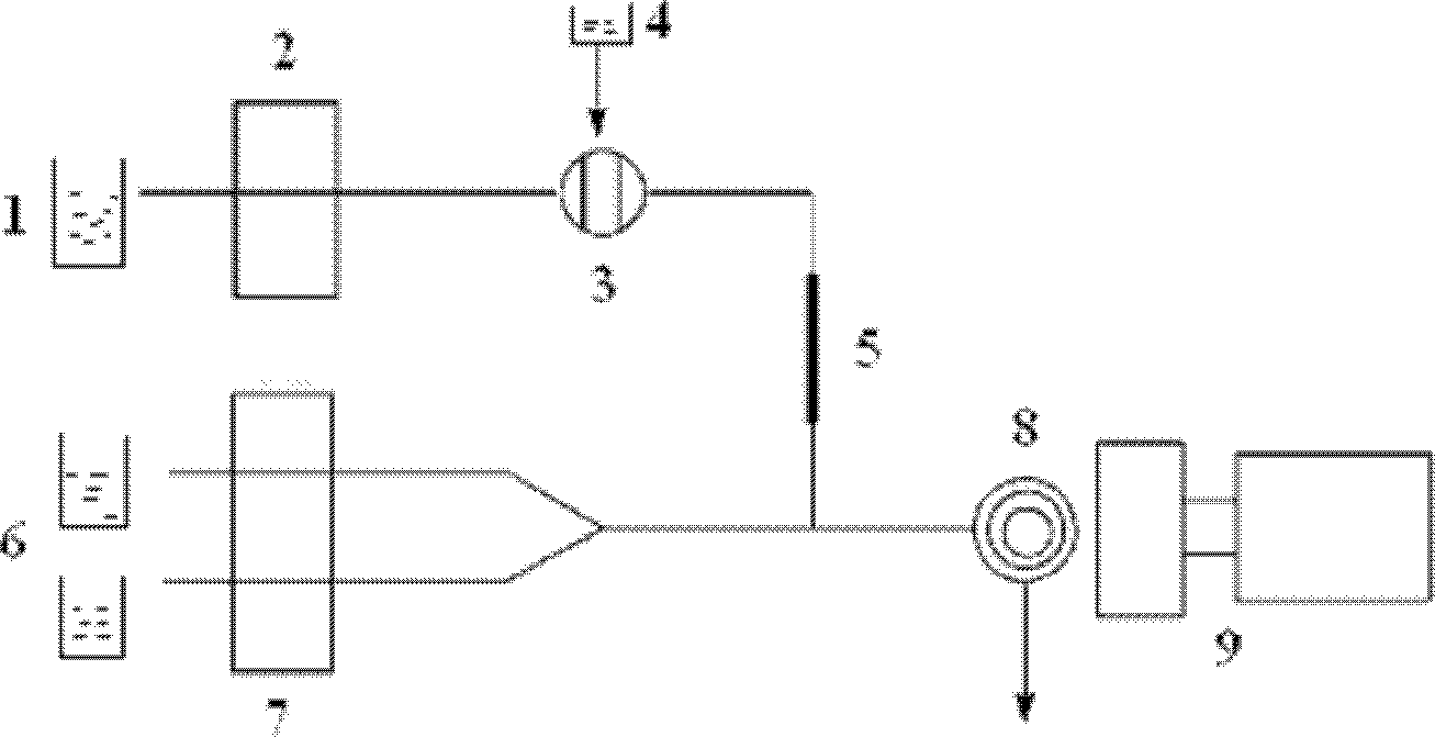 Ion chromatograph and chemoluminescence detection method for determining catecholamine substances