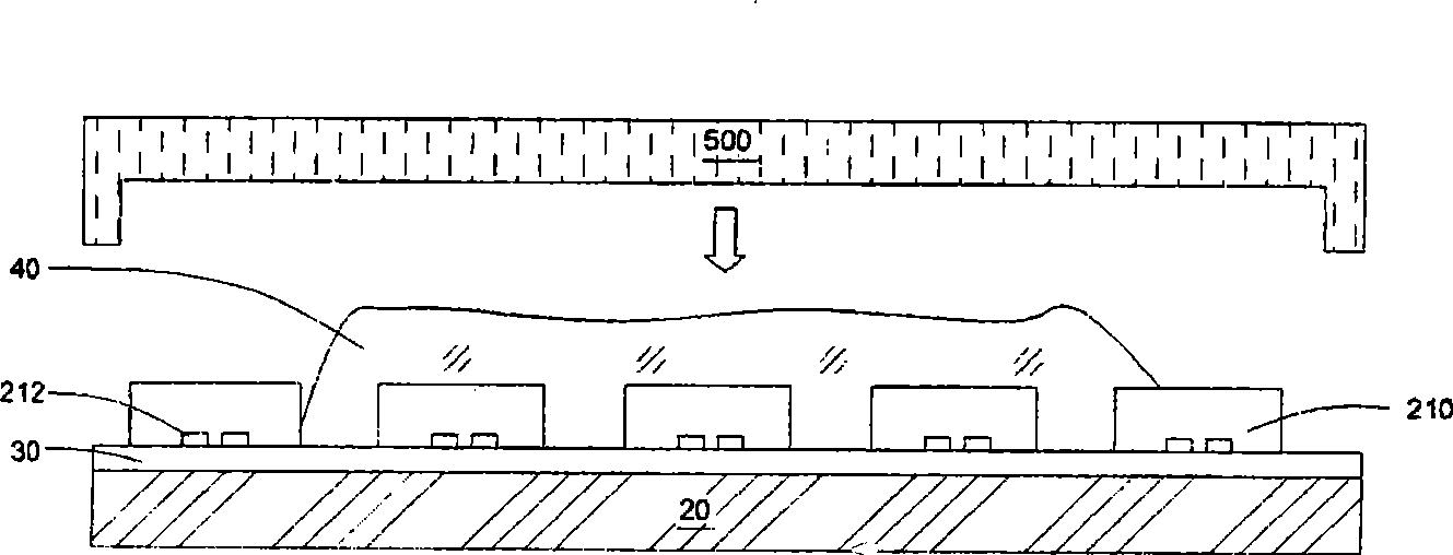 Manufacturing method for using compliant layer in grain reconfigured encapsulation construction