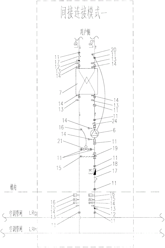 Regional air conditioning decentralized secondary pump system