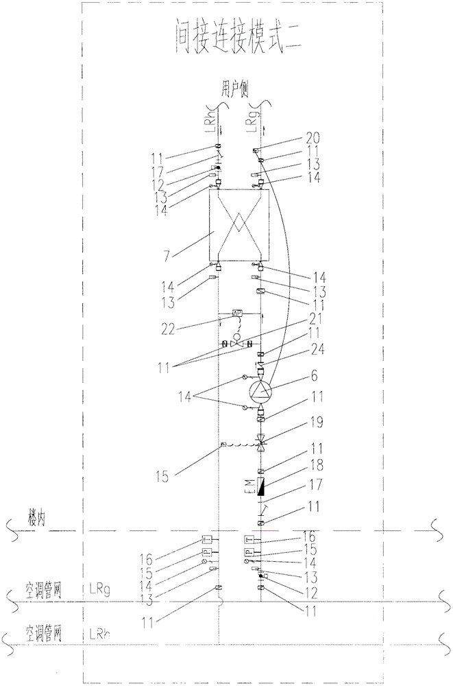 Regional air conditioning decentralized secondary pump system