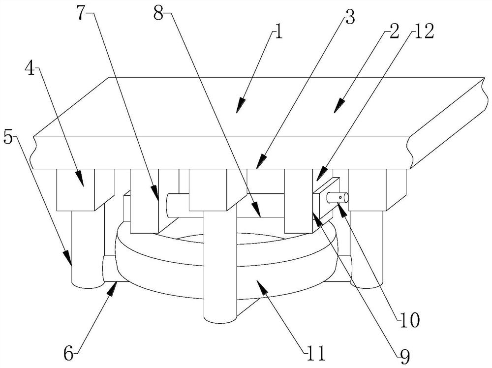 Spare tire hoisting device for truck