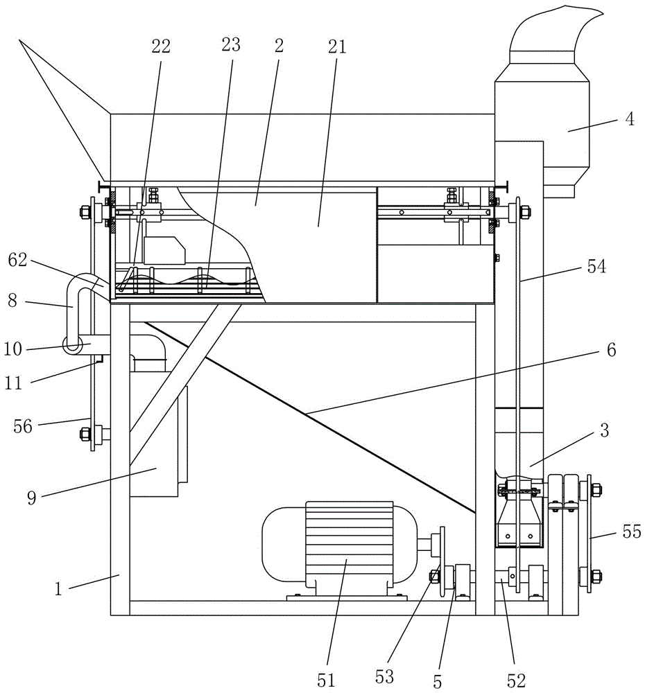 Rice seed production threshing grain-cleaning device