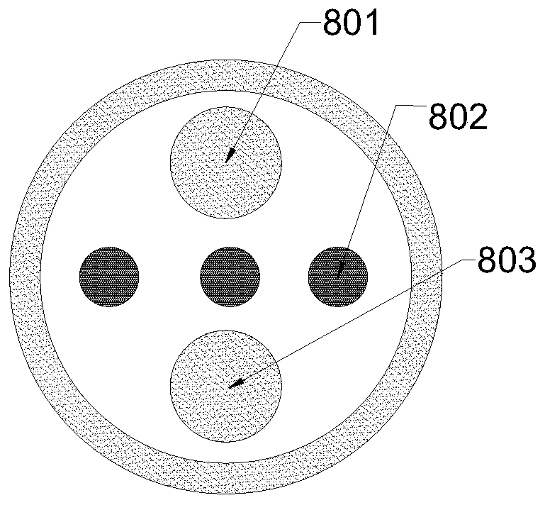 Multidirectional spraying device for garden