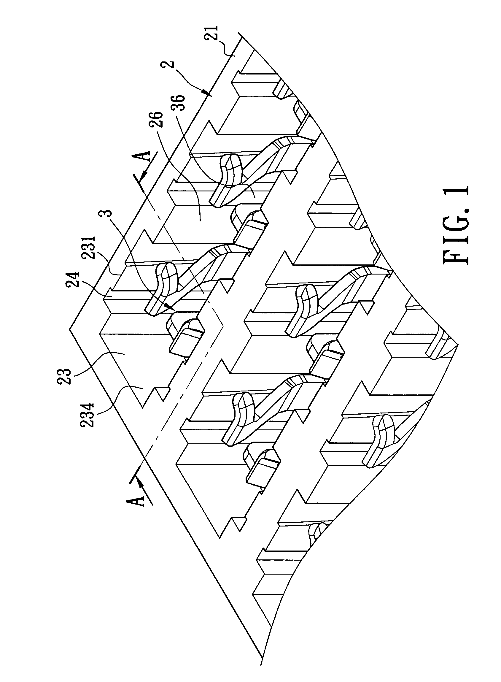 Electrical connector terminal having two contact portions and two leaning portions extending from a base