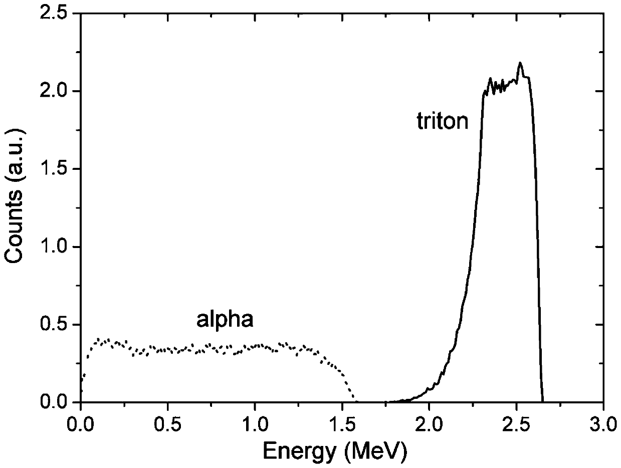 A neutron energy spectrum measurement device and a Bonner sphere spectrometer system