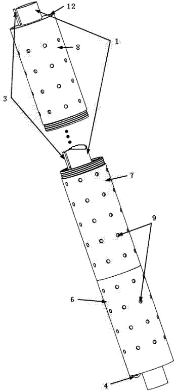 Sieve hole air-jetting vortex-induced vibration suppression device and method