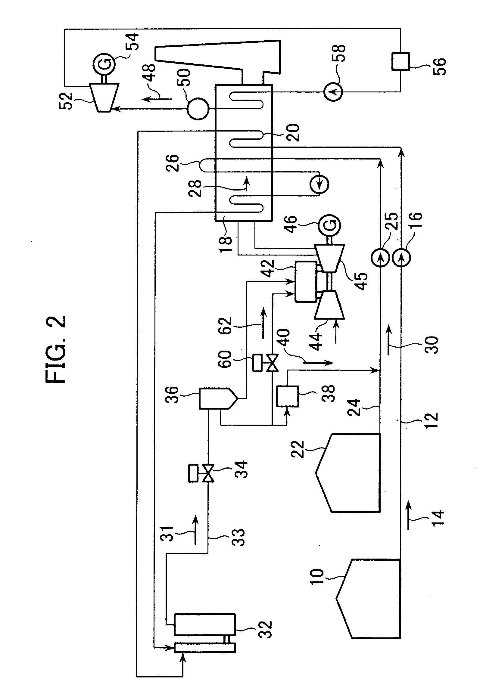 Modified fuel burning gas turbine and method of operating the same