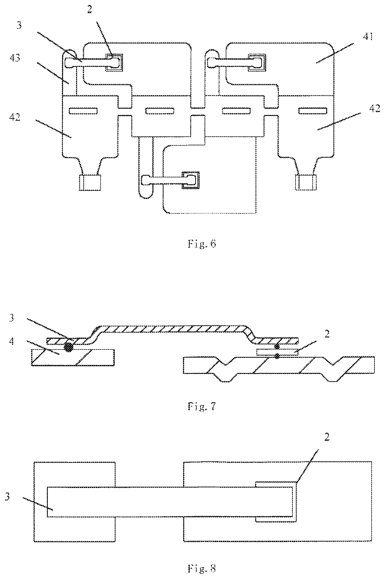 Low-pressure chip packaging type junction box and processing method thereof for solar power generation assembly