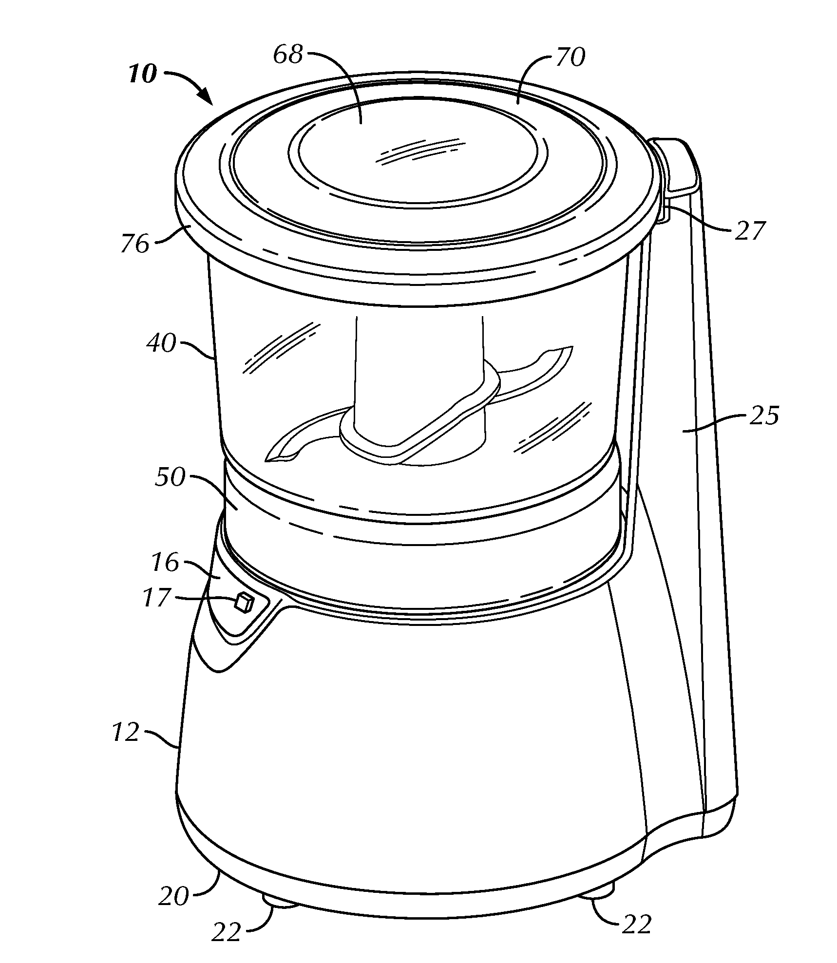 Kitchen Appliance for Processing Foodstuff and Method of Operating Same