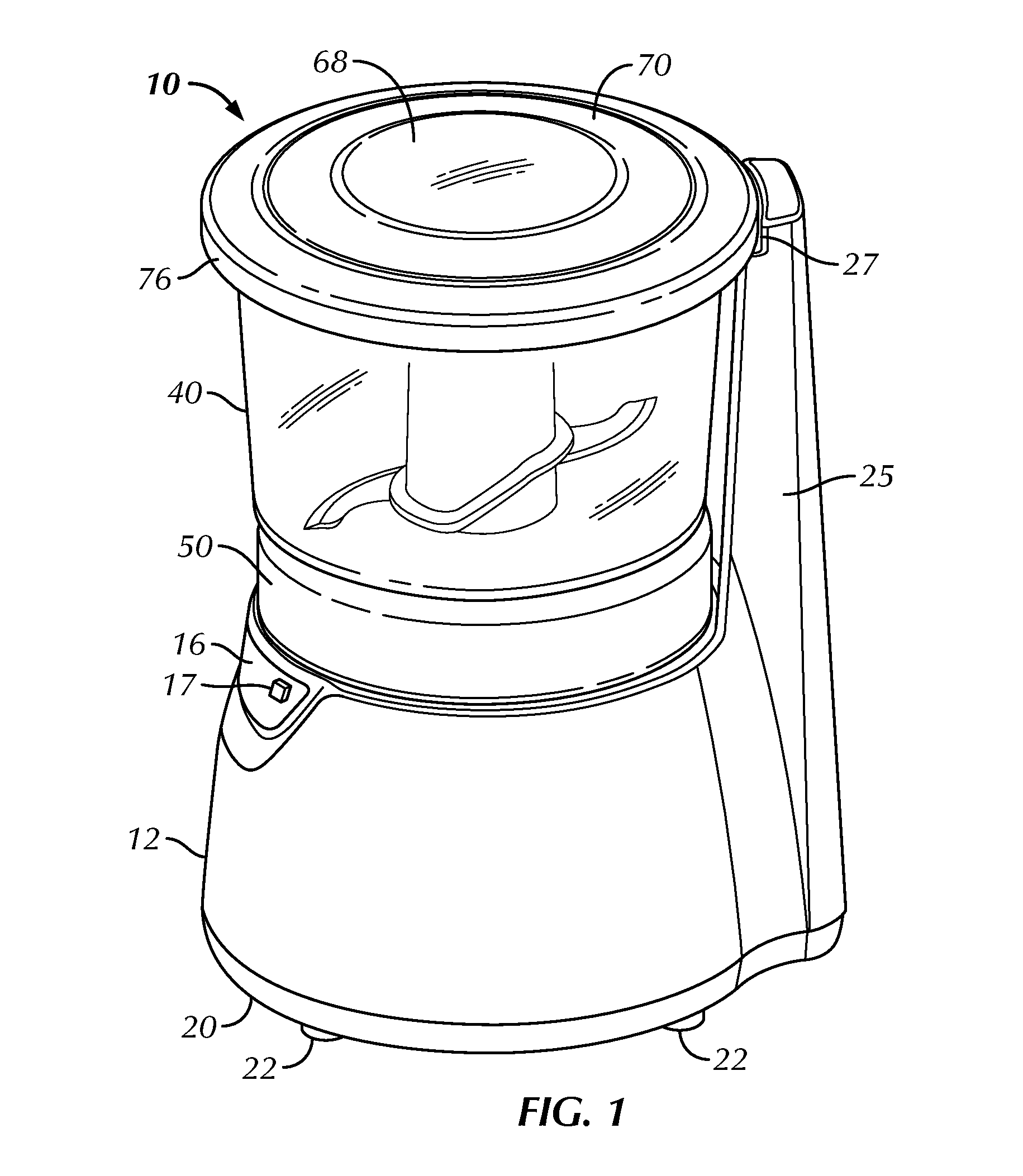 Kitchen Appliance for Processing Foodstuff and Method of Operating Same