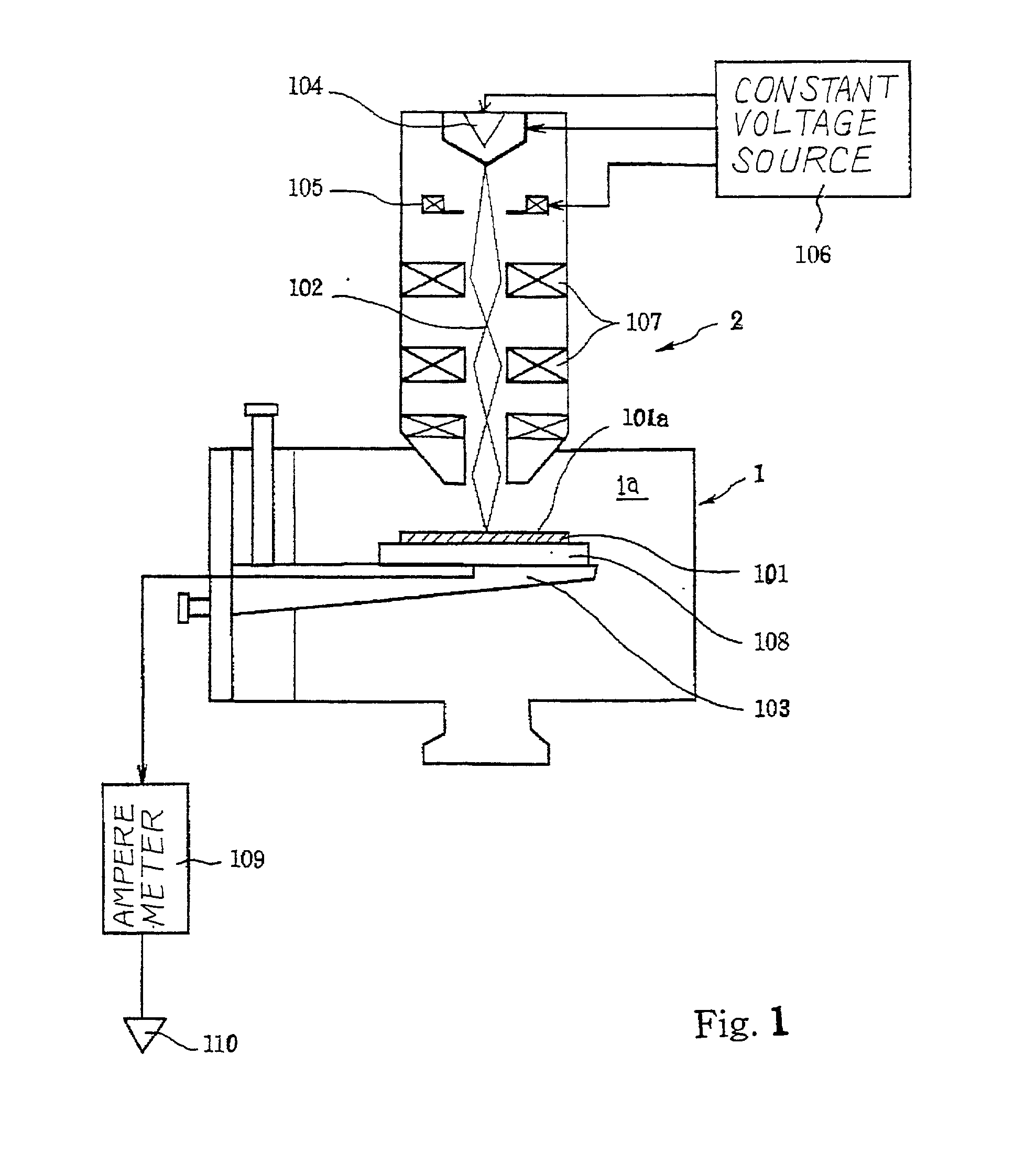 Surface contamination analyzer for semiconductor wafers, method used therein and process for fabricating semiconductor device
