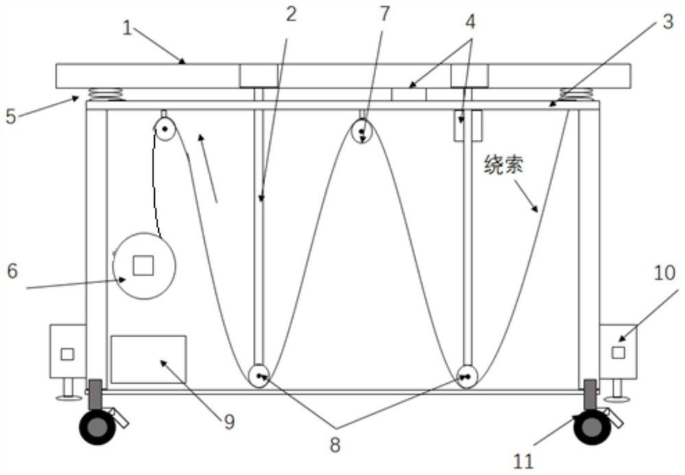 Auxiliary lifting device for wounded person to quickly get on and off vehicle and using method of auxiliary lifting device