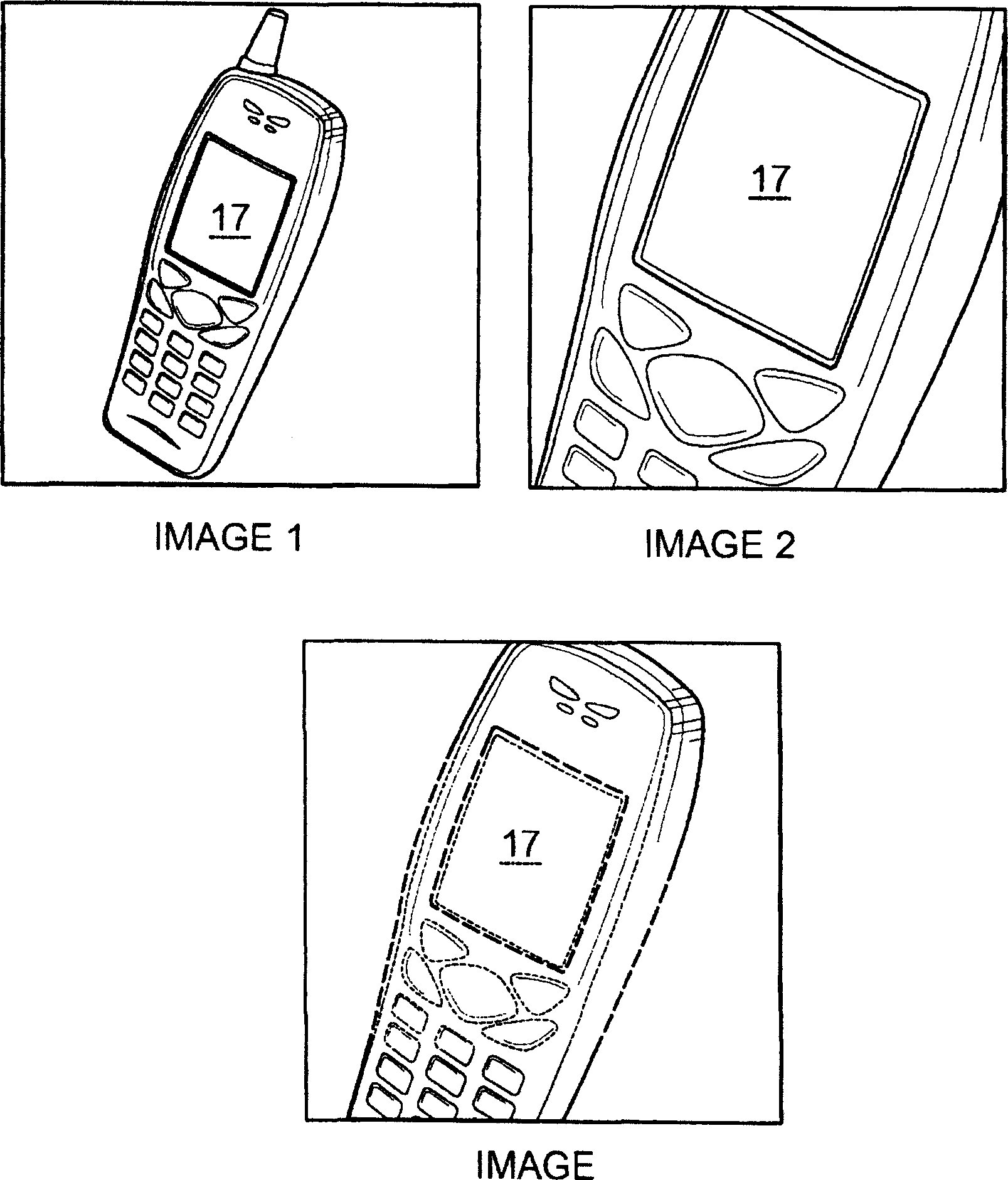 Electronic device and a method in an electronic device for forming image information