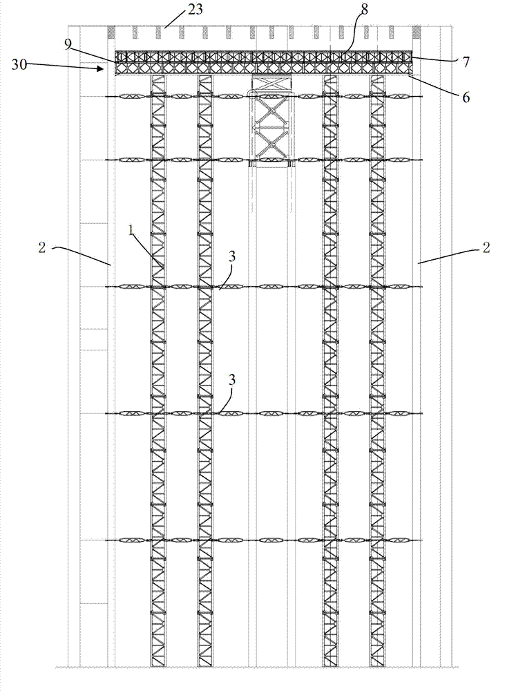 High-formwork support system for roof