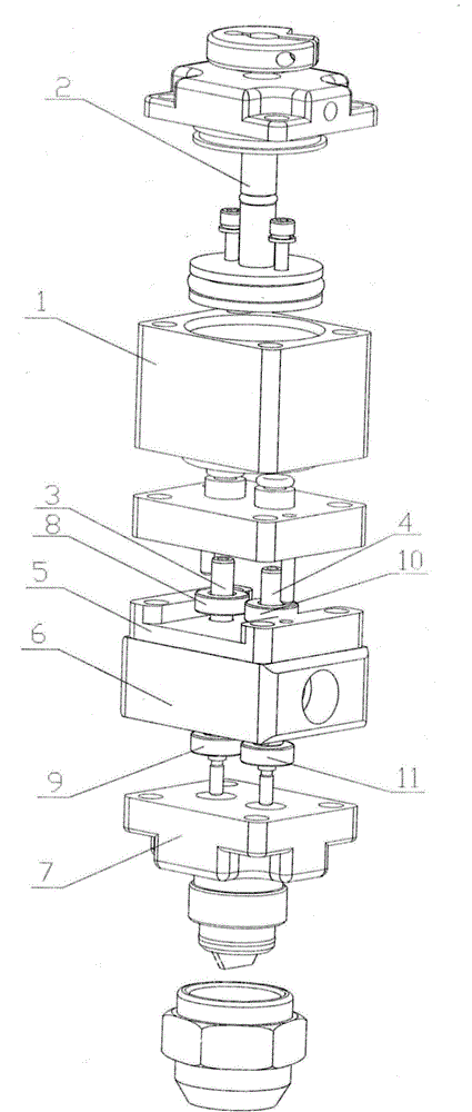 Double-component dispensing valve