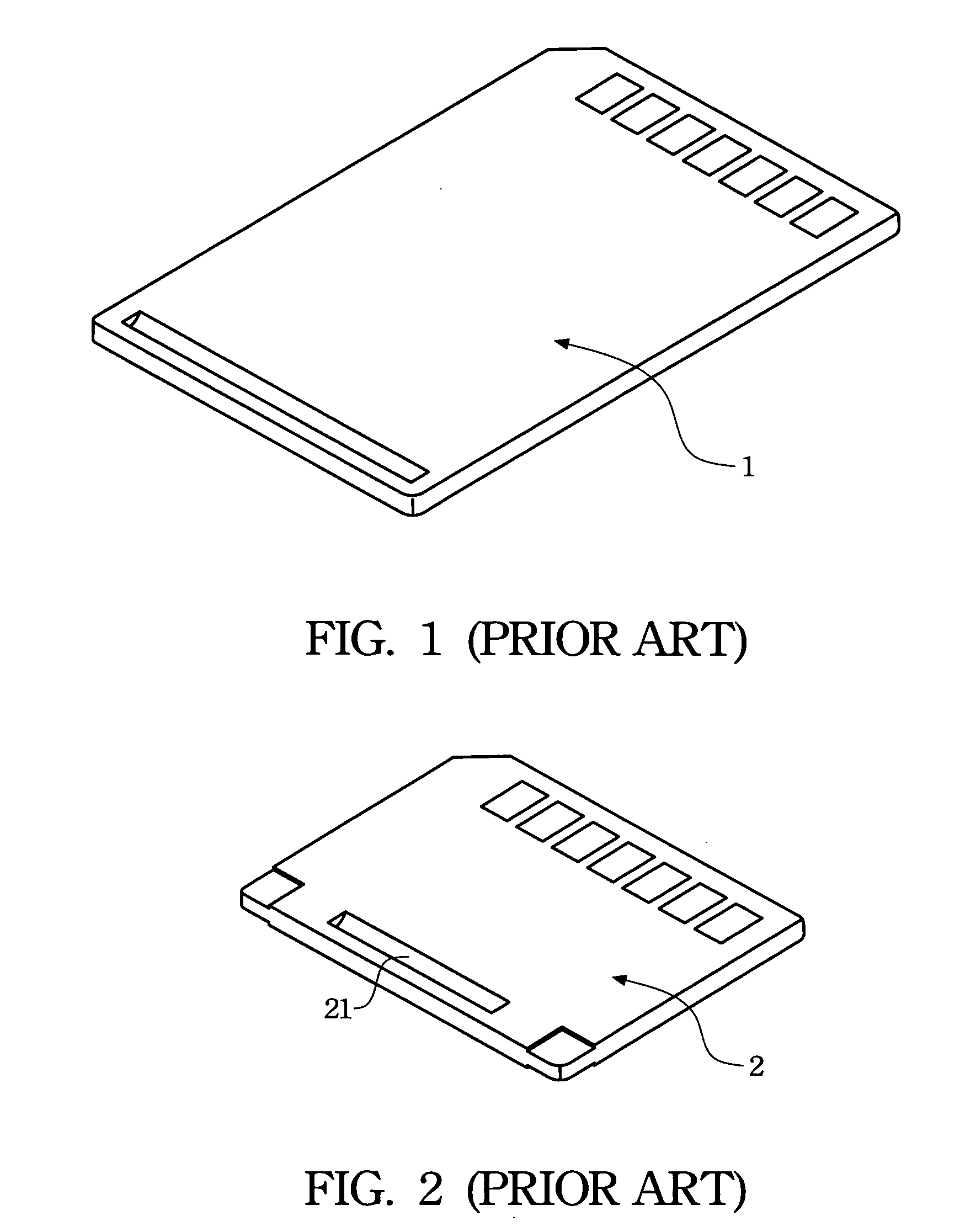 Extension piece for length-reduced memory card