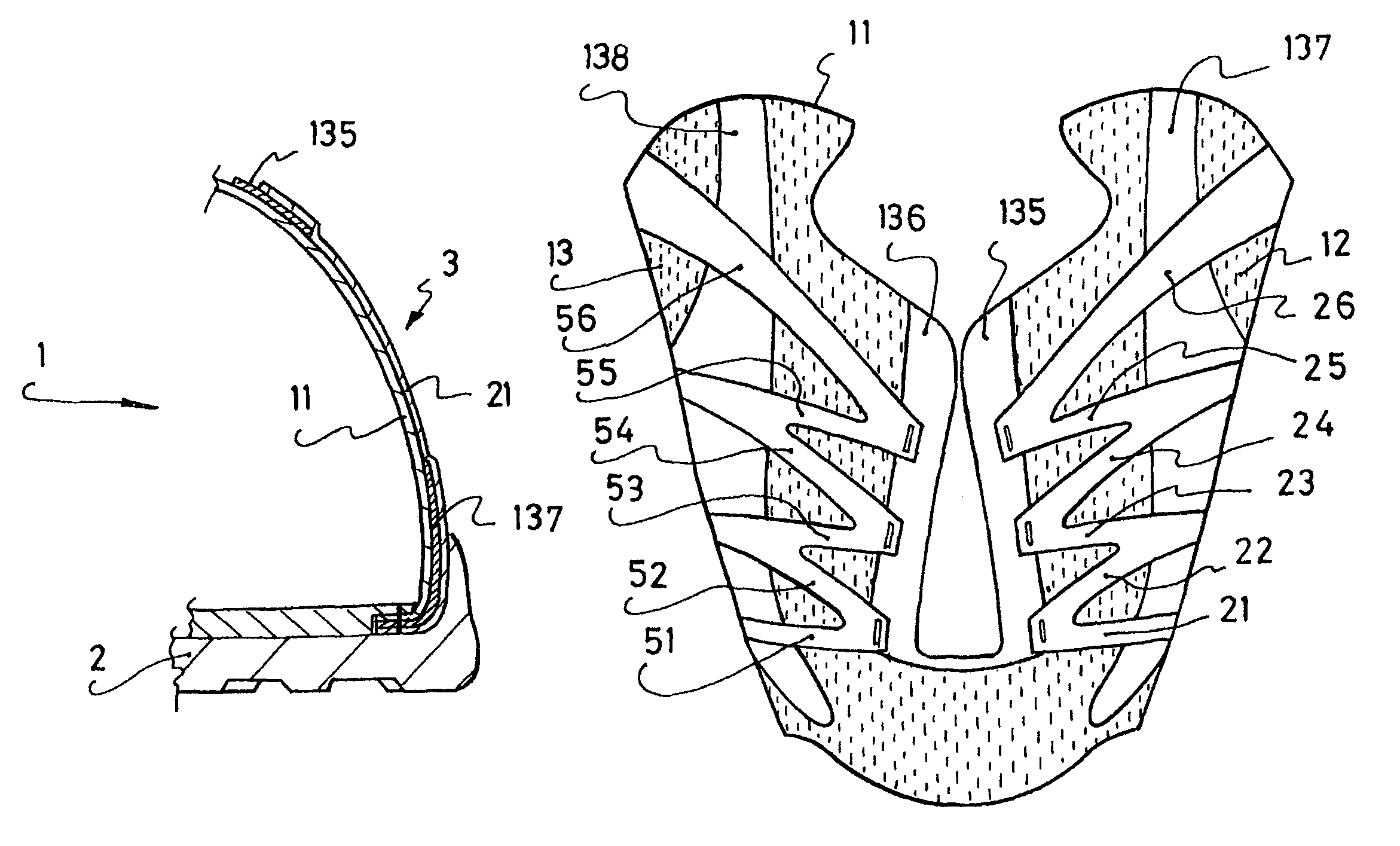 Footwear which improves foot support