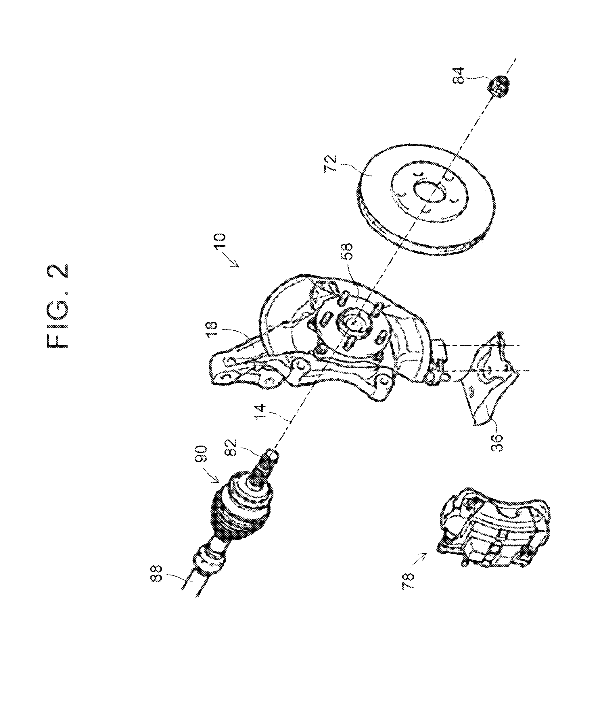 Wheel support device for vehicle