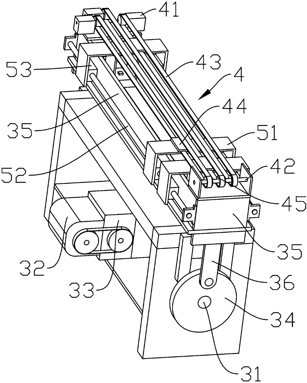 Automatic tool changing mechanism of automatic cutting bed