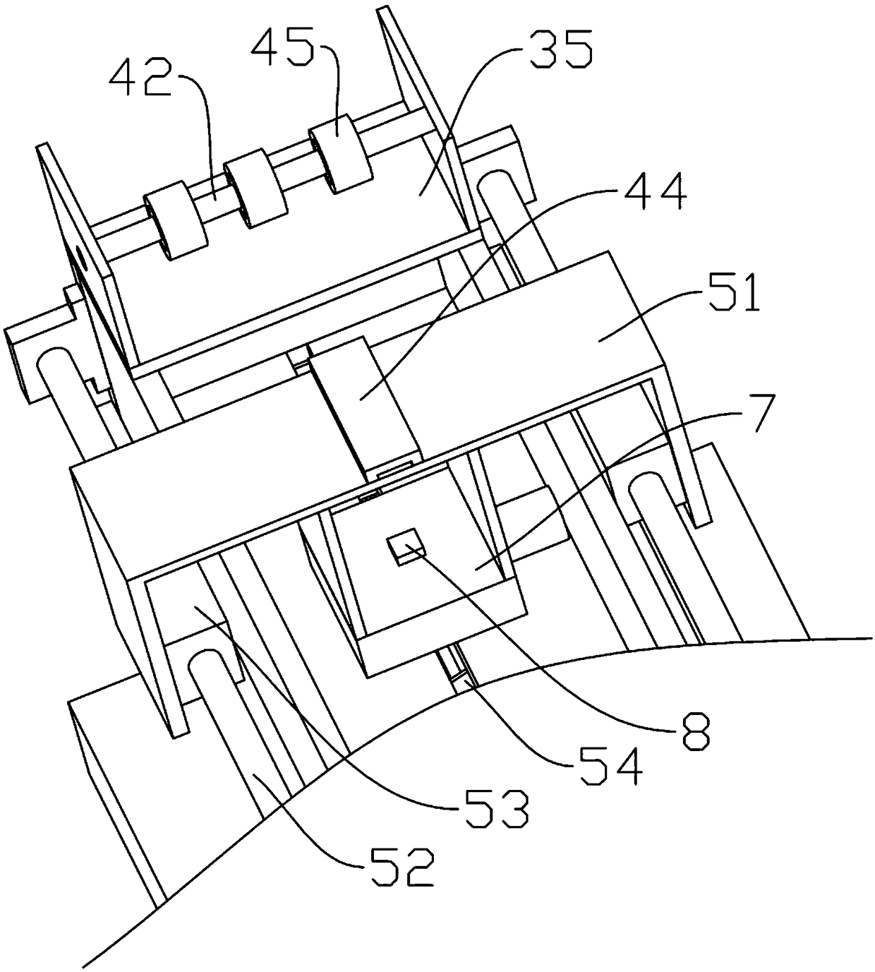 Automatic tool changing mechanism of automatic cutting bed