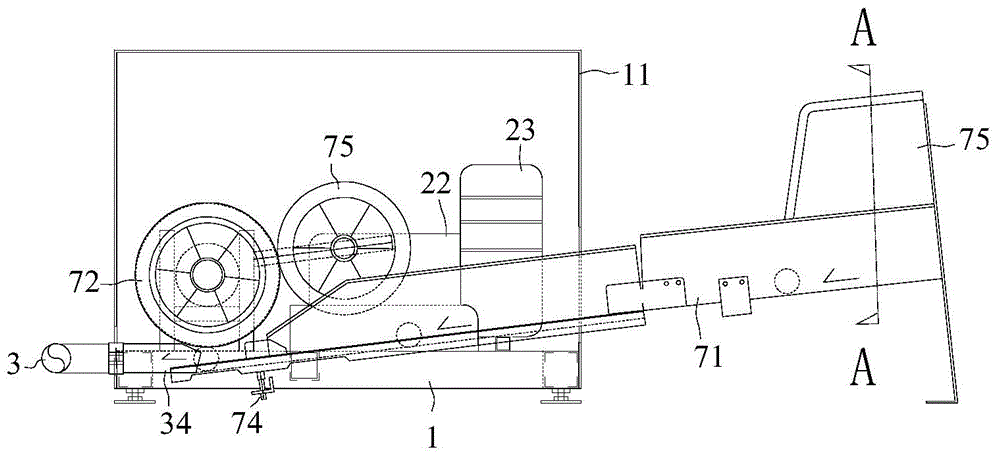 Golf ball blowing and conveying device