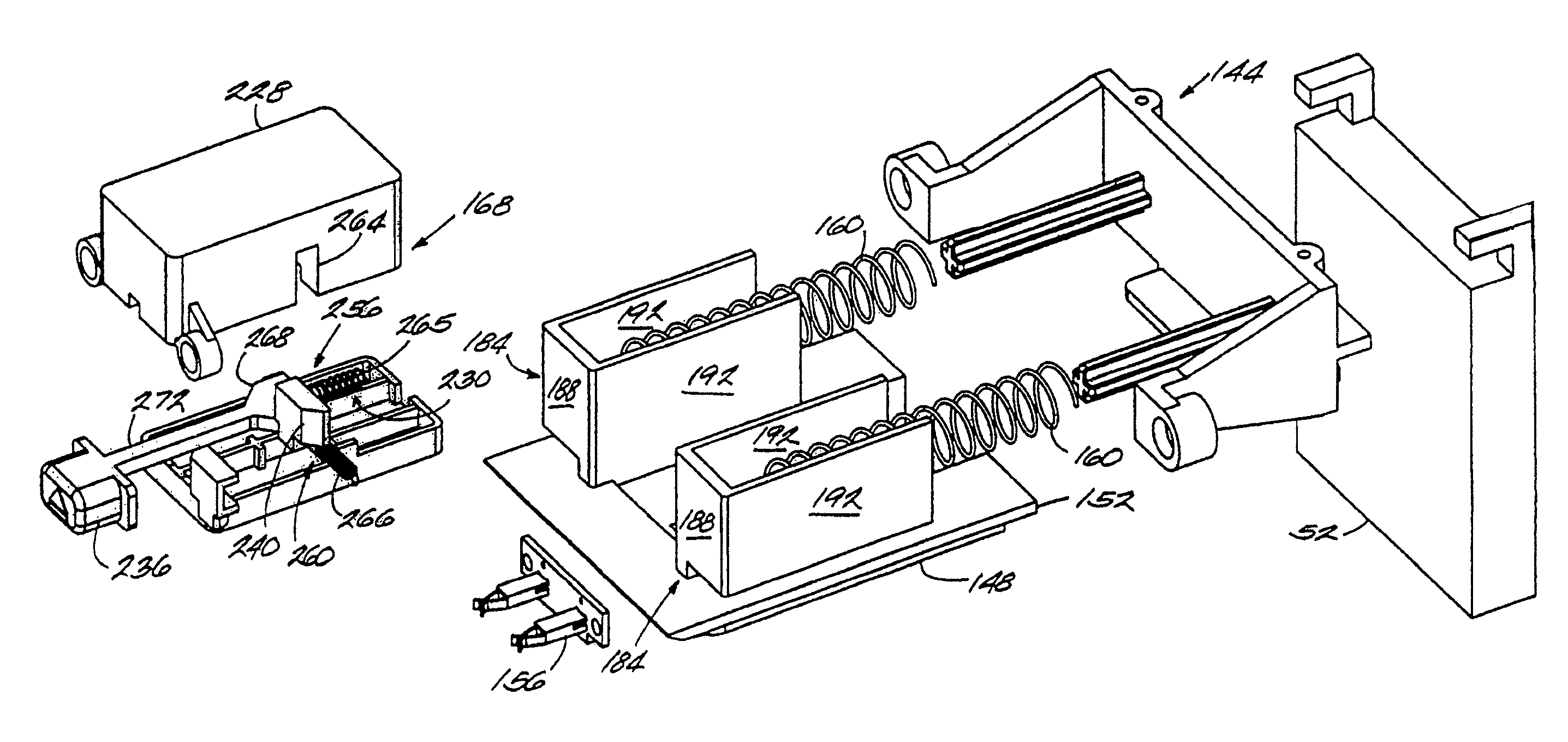 Electrical component having a selectively connectable battery charger