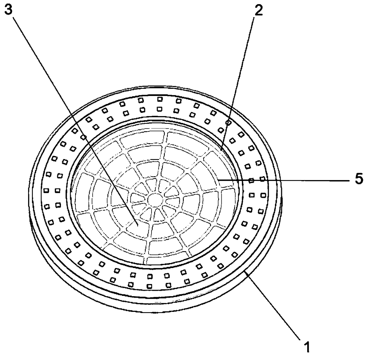 Manhole cover suitable for intelligent inspection well