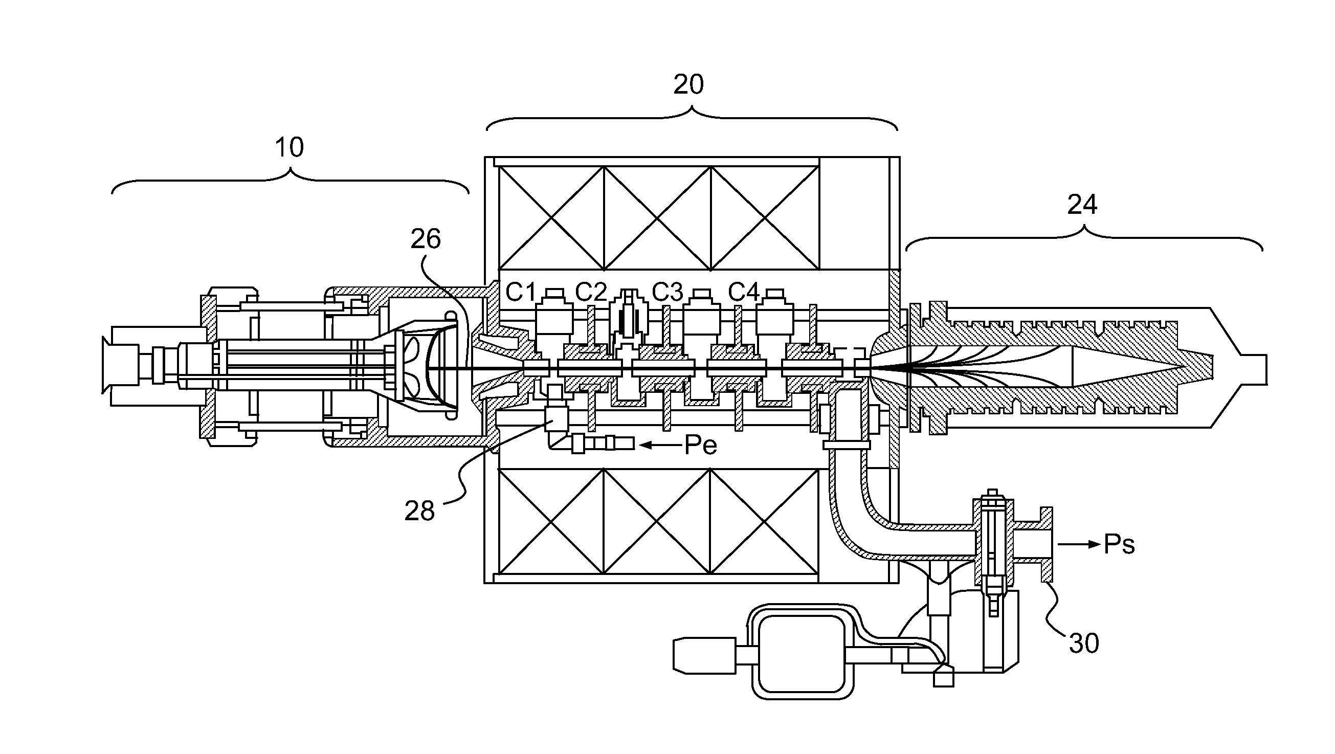 Electron tube with optimized injection of the electron beam into the tube