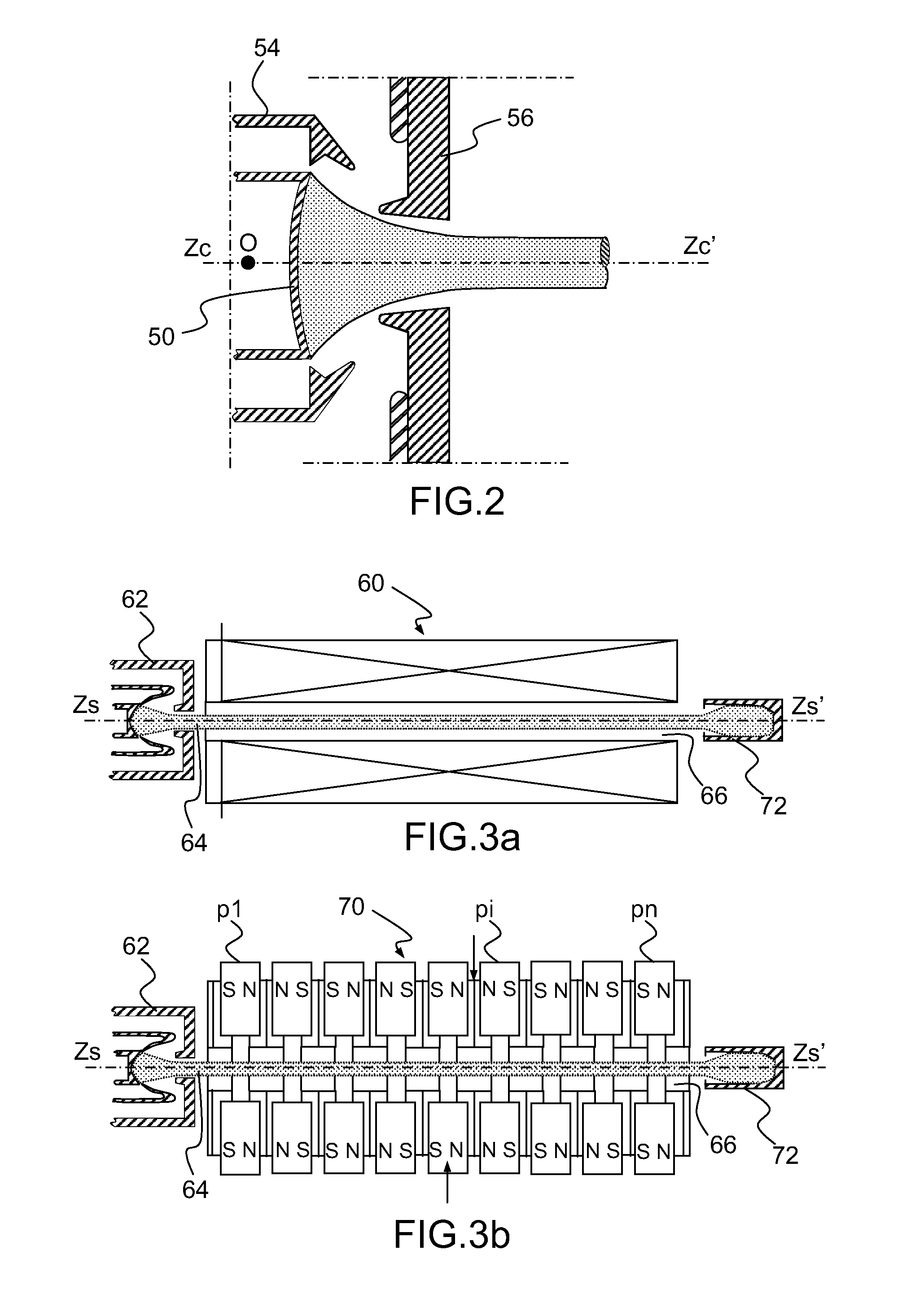 Electron tube with optimized injection of the electron beam into the tube
