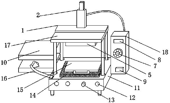Rapid-heating leather hot-pressing machine