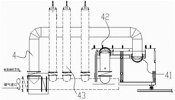 Self-preheating type sintering ignition furnace