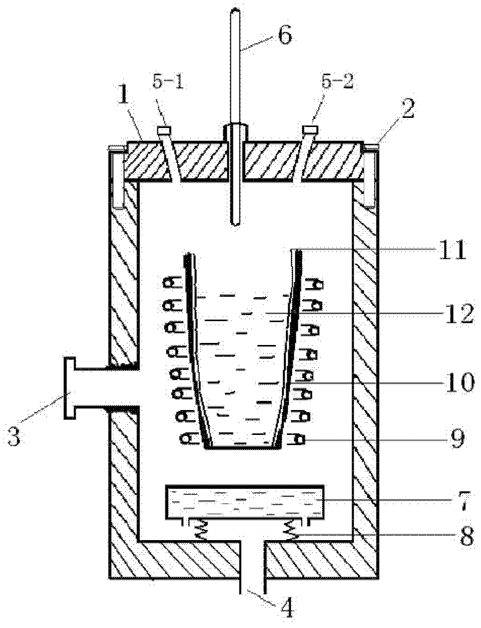 Vacuum-positive pressure smelting and solidifying equipment