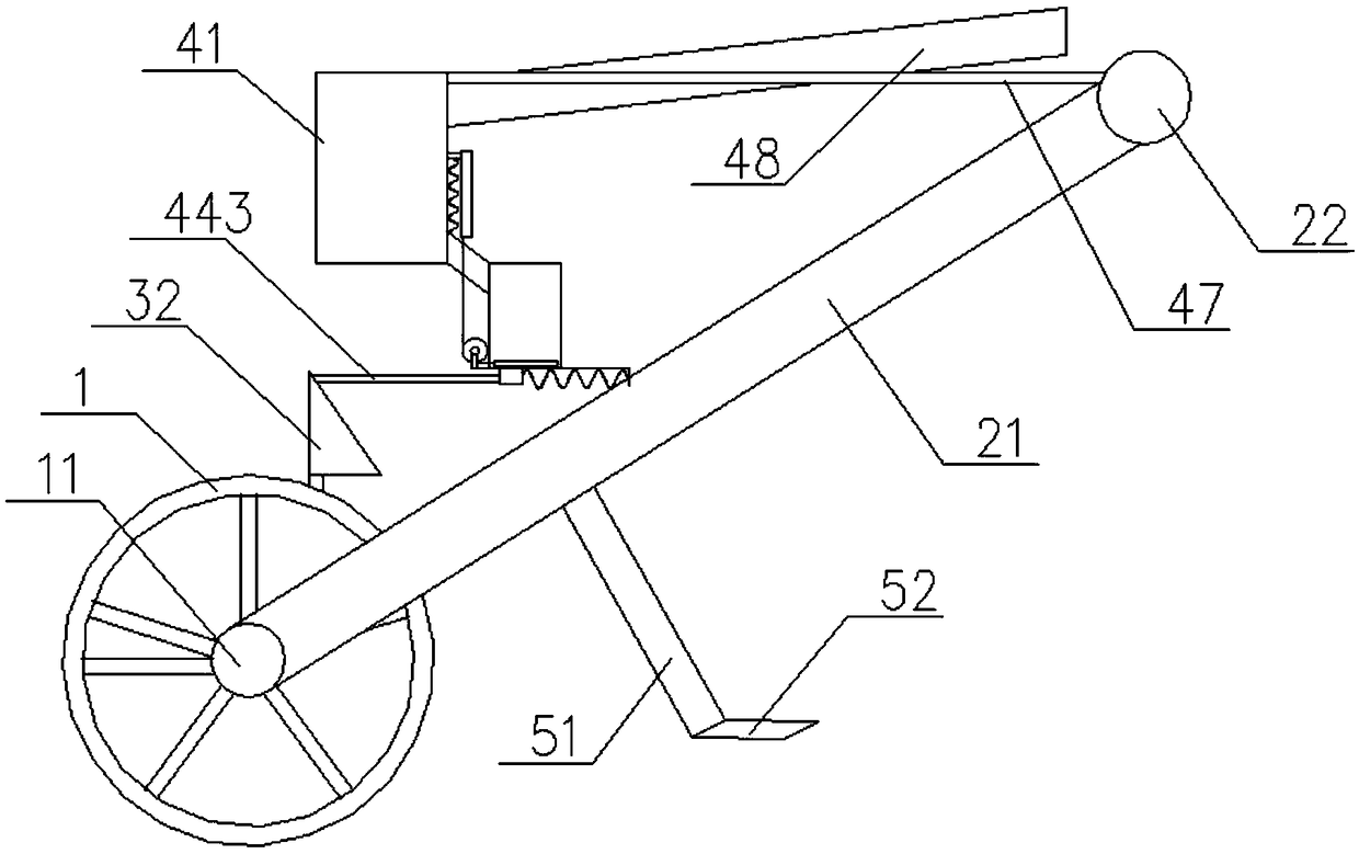 Agricultural rapid sowing device
