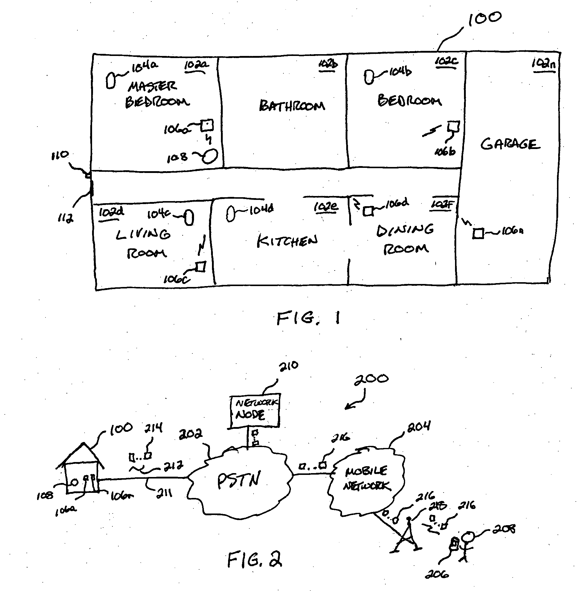 Self-monitored home security system using mobile communications