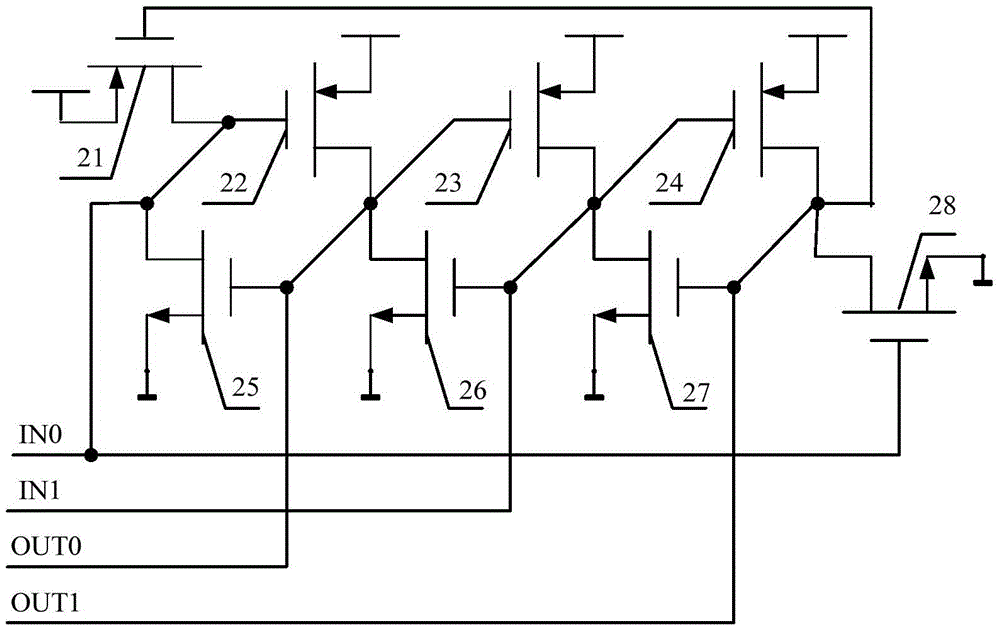 Set reinforcement structure based on protection gate substitution circuit