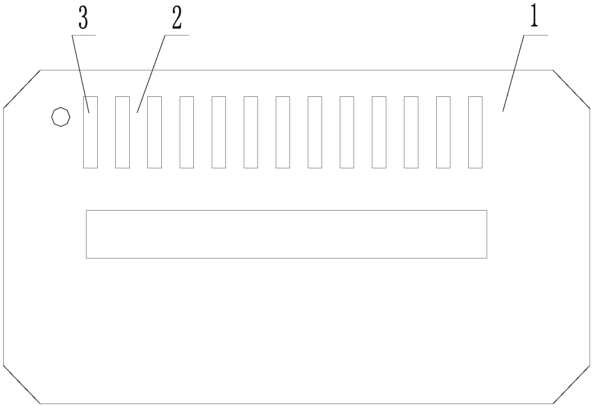 Processing method of baseplate bunching groove for electric pulse processing